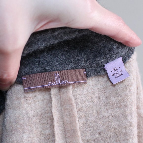 Cullen Women's Wool Tan Button Up Jacket XL - Picture 2 of 9